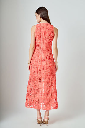 ENDLESS ROSE - Iris Textured Sleeveless Maxi Dress - DRESSES available at Objectrare