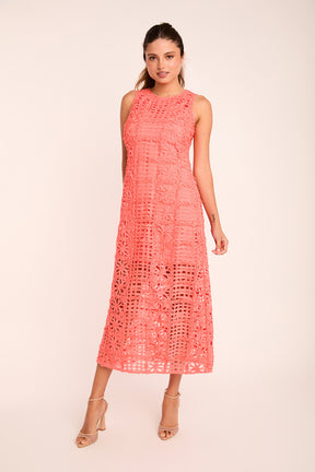ENDLESS ROSE - Textured Sleeveless Lined Maxi Dress - DRESSES available at Objectrare