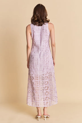 ENDLESS ROSE - Textured Sleeveless Maxi Dress - DRESSES available at Objectrare