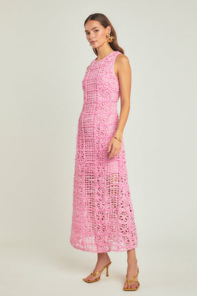 ENDLESS ROSE - Endless Rose - Textured Sleeveless Maxi Dress - DRESSES available at Objectrare