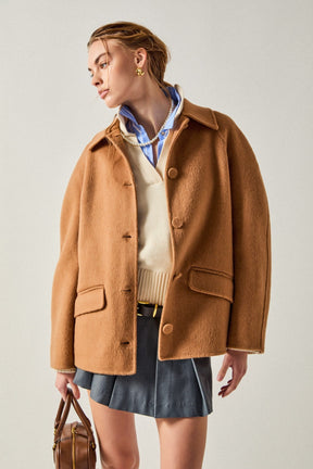 ENGLISH FACTORY - English Factory - Oversized Wool Coat - COATS available at Objectrare