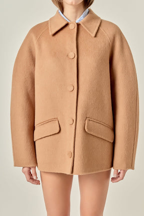 ENGLISH FACTORY - Oversized Wool Coat - COATS available at Objectrare