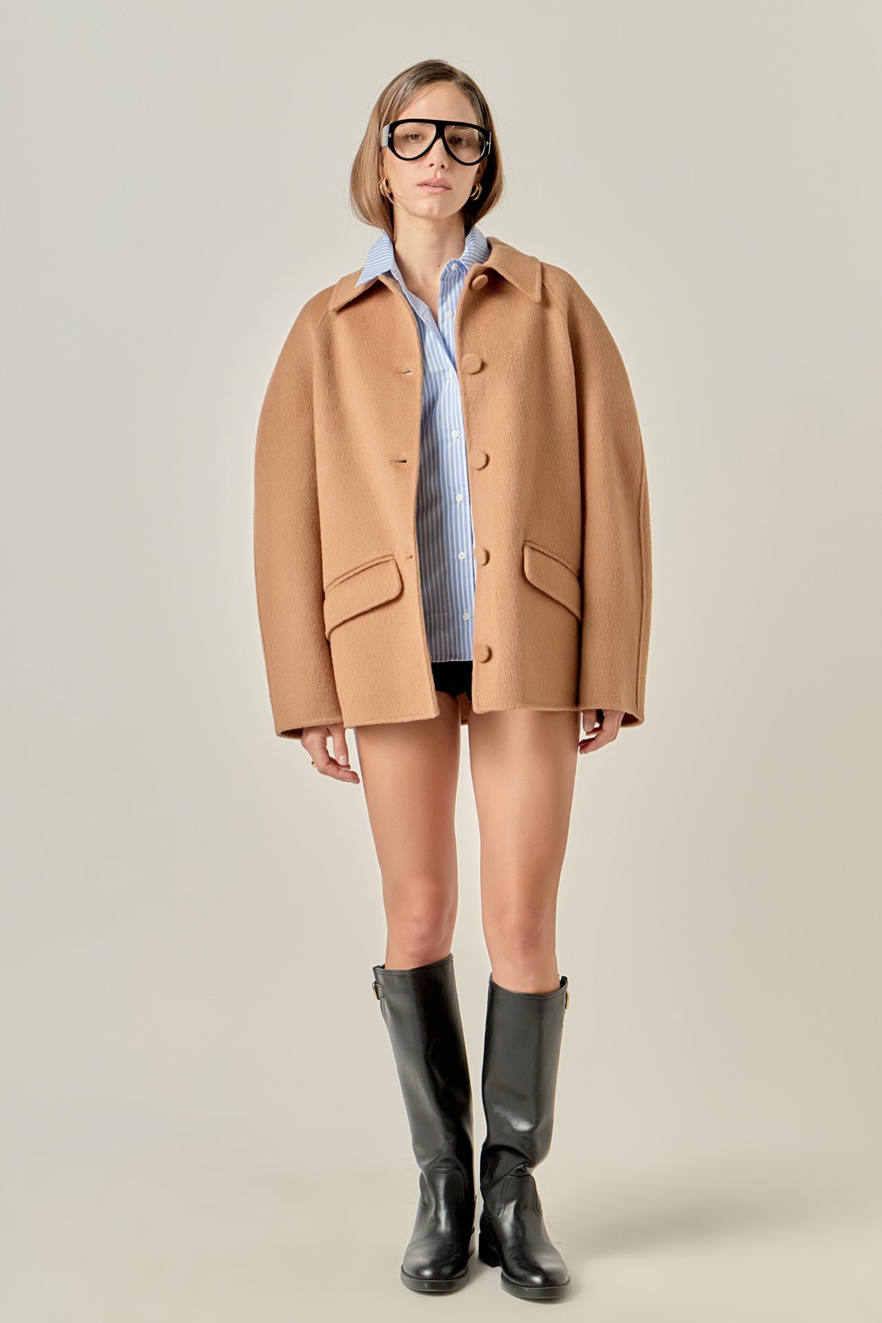 ENGLISH FACTORY - Oversized Wool Coat - COATS available at Objectrare