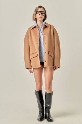 ENGLISH FACTORY - Oversized Wool Coat - COATS available at Objectrare