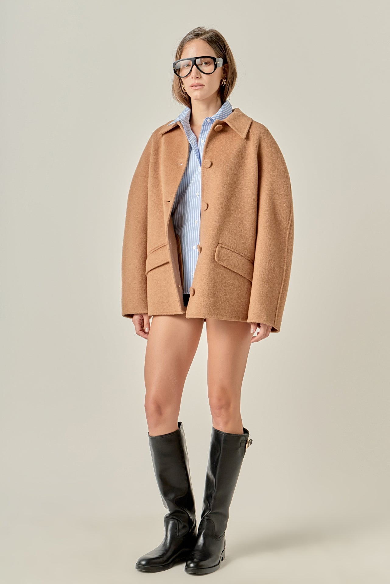 ENGLISH FACTORY - Oversized Wool Coat - COATS available at Objectrare
