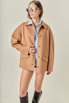ENGLISH FACTORY - Oversized Wool Coat - COATS available at Objectrare