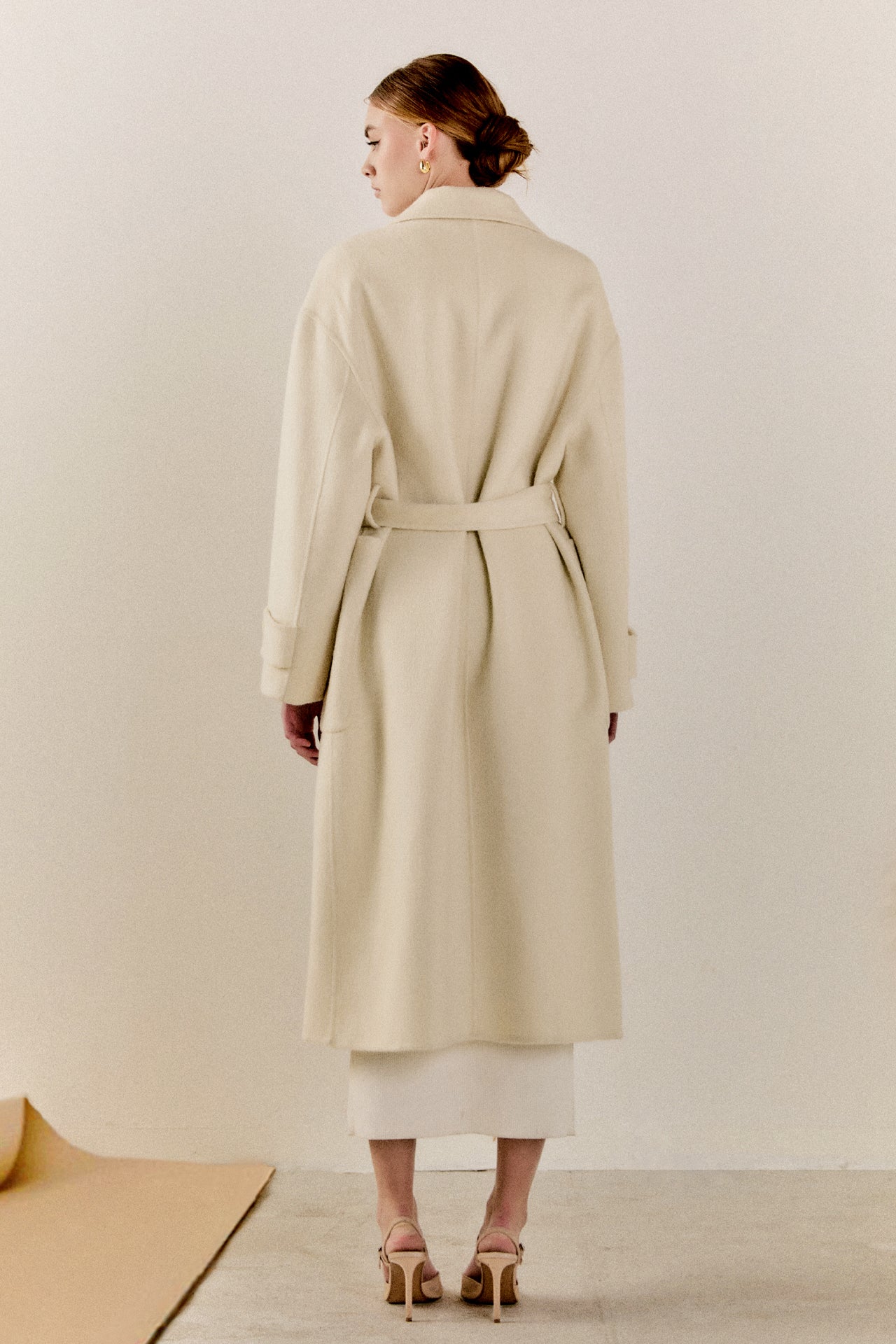 ENDLESS ROSE - Endless Rose - Handmade Blend Belted Maxi Coat - COATS available at Objectrare