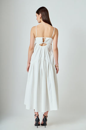 ENDLESS ROSE - Evelyn Sleeveless Textured Cutout Maxi Dress - DRESSES available at Objectrare