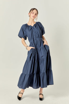 ENGLISH FACTORY - Short Sleeves Dress - DRESSES available at Objectrare