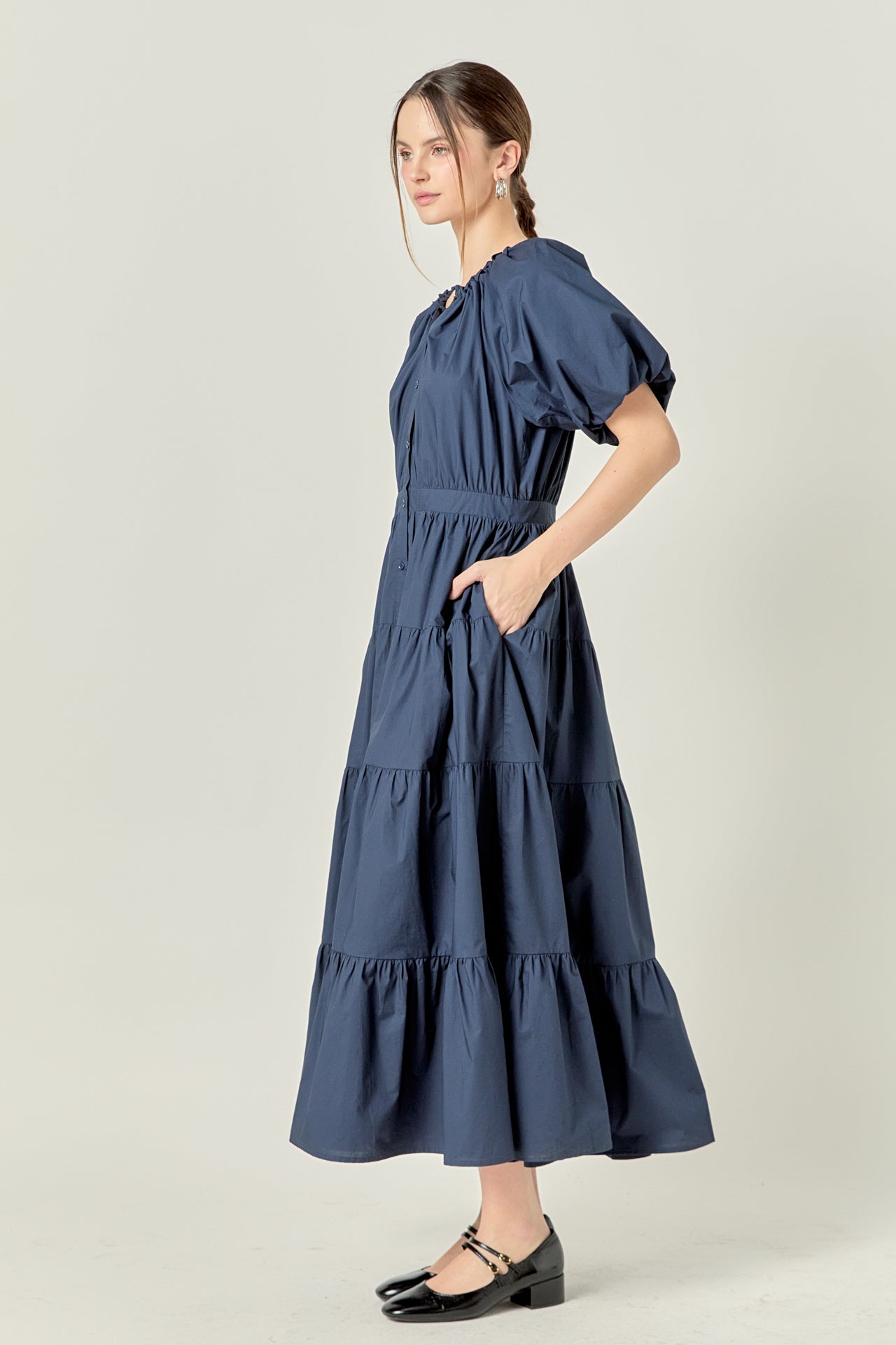 ENGLISH FACTORY - Short Sleeves Dress - DRESSES available at Objectrare