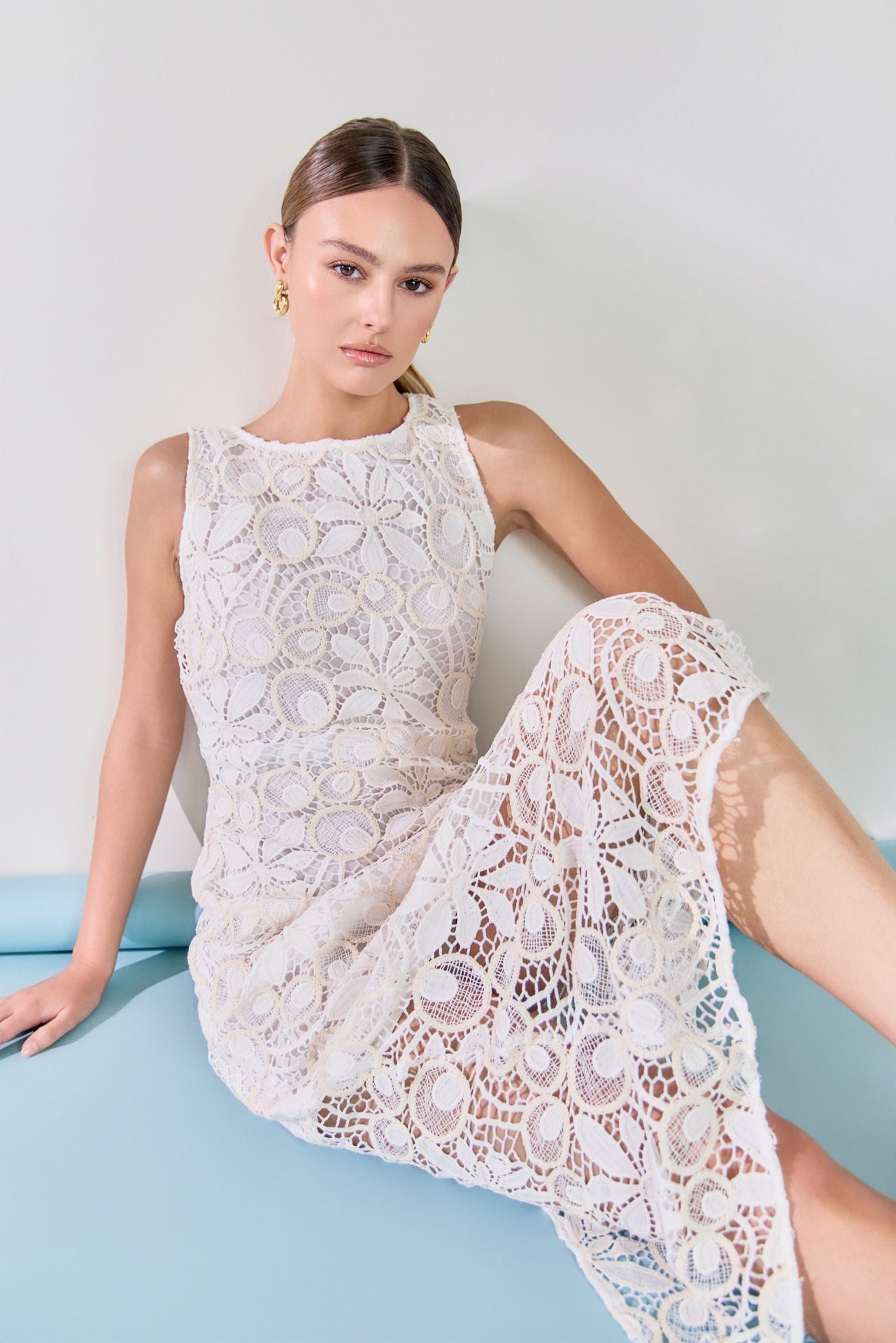 ENDLESS ROSE - Textured Maxi Dress - DRESSES available at Objectrare