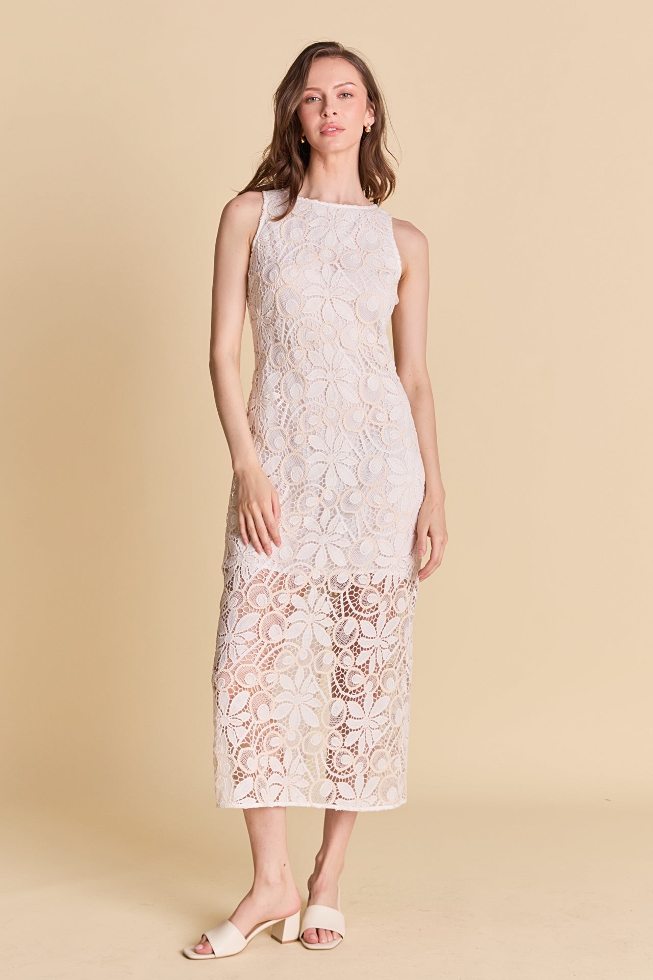 ENDLESS ROSE - Textured Maxi Dress - DRESSES available at Objectrare