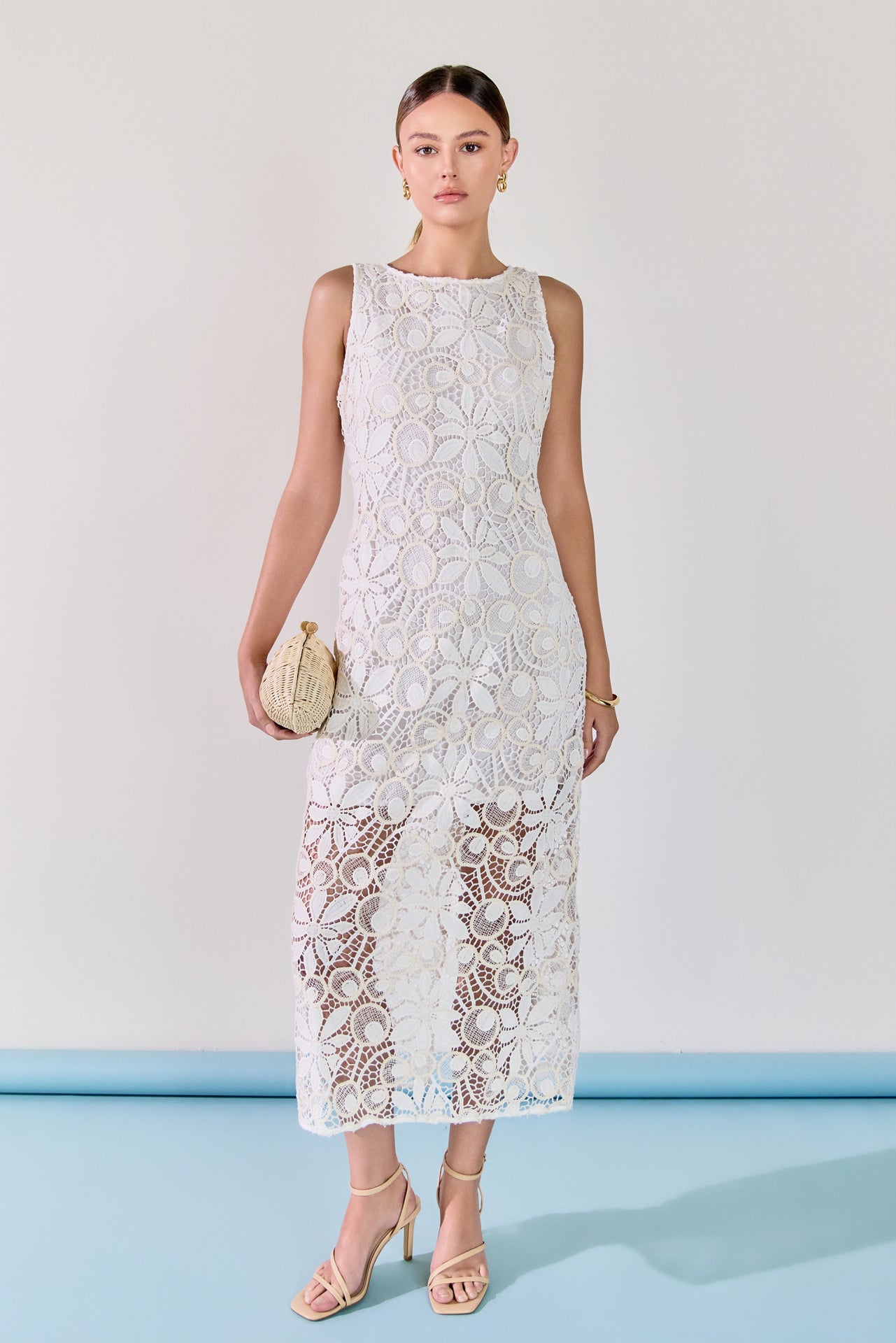 ENDLESS ROSE - Textured Maxi Dress - DRESSES available at Objectrare