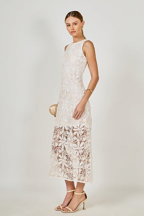 ENDLESS ROSE - Textured Maxi Dress - DRESSES available at Objectrare