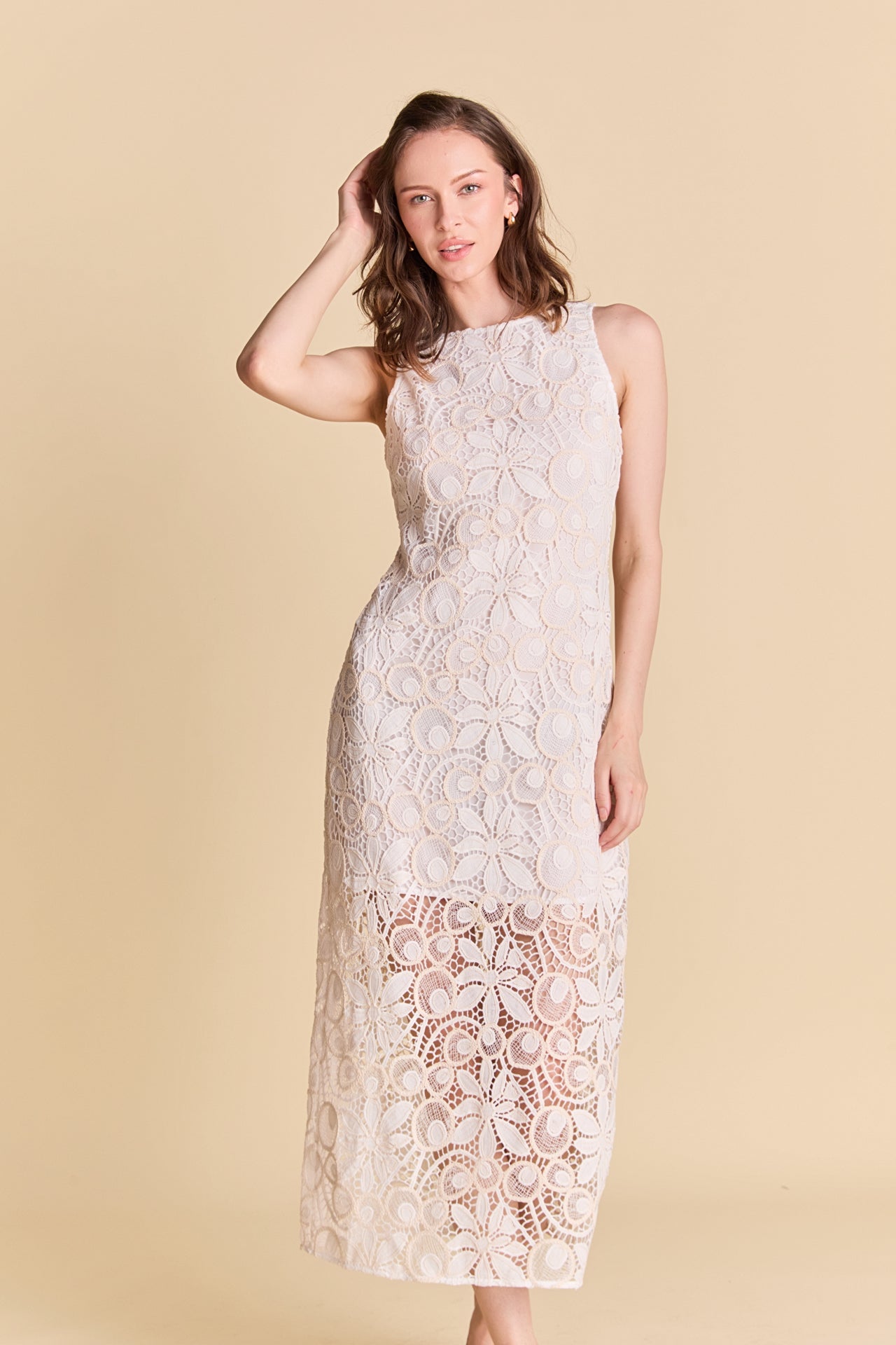 ENDLESS ROSE - Textured Maxi Dress - DRESSES available at Objectrare