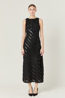 ENDLESS ROSE - Endless Rose - Textured Sleeveless Maxi Dress - DRESSES available at Objectrare