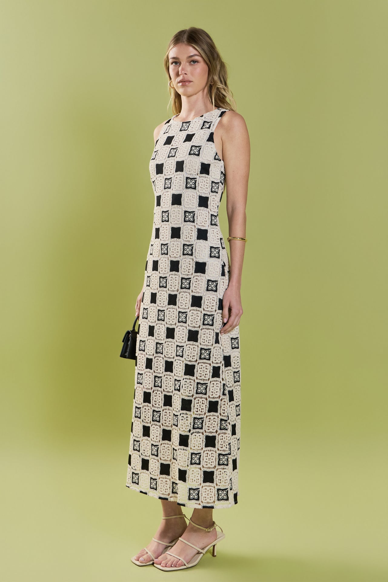 ENGLISH FACTORY - Crochet Patchwork Sleeveless Dress - DRESSES available at Objectrare