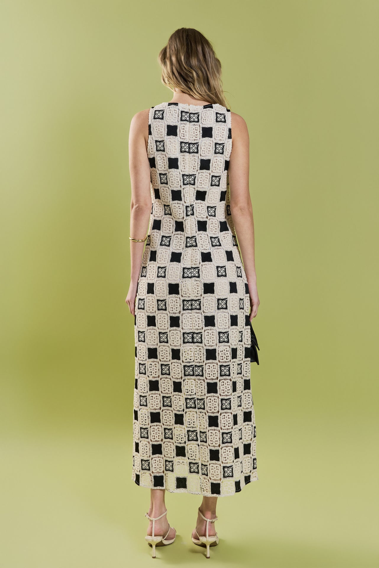ENGLISH FACTORY - Crochet Patchwork Sleeveless Dress - DRESSES available at Objectrare