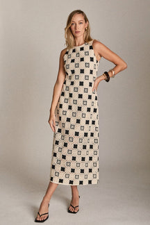 ENGLISH FACTORY - Crochet Patchwork Sleeveless Dress - DRESSES available at Objectrare
