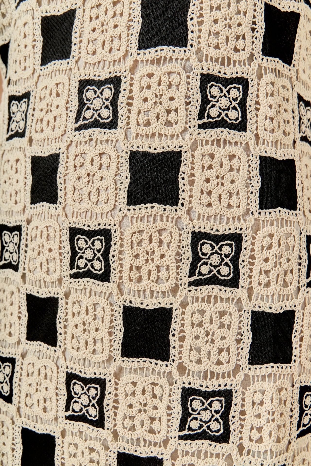 ENGLISH FACTORY - Crochet Patchwork Sleeveless Dress - DRESSES available at Objectrare