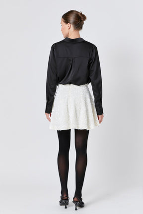ENDLESS ROSE - Sequin Mini Skirt - SKIRTS available at Objectrare