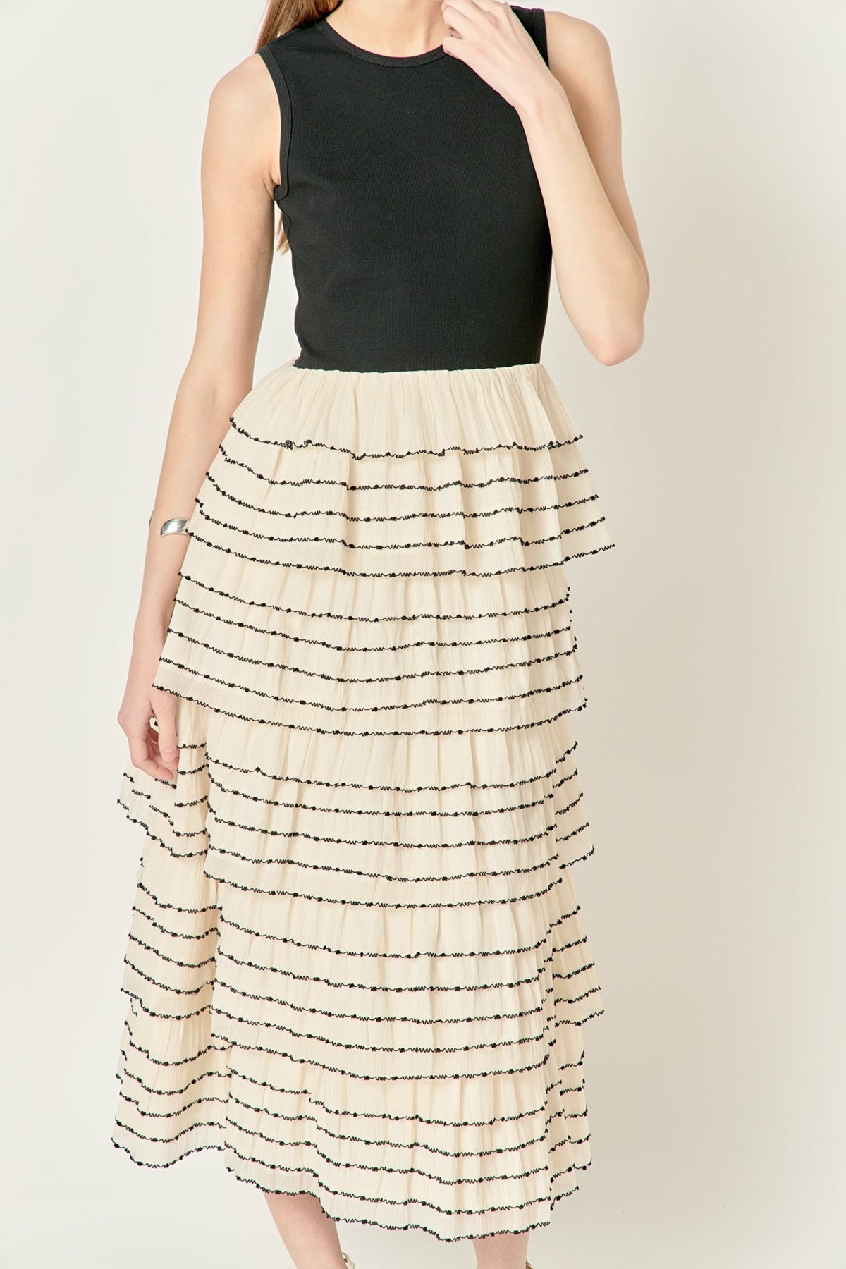 ENGLISH FACTORY - Aurelia Ruffle Dress - DRESSES available at Objectrare