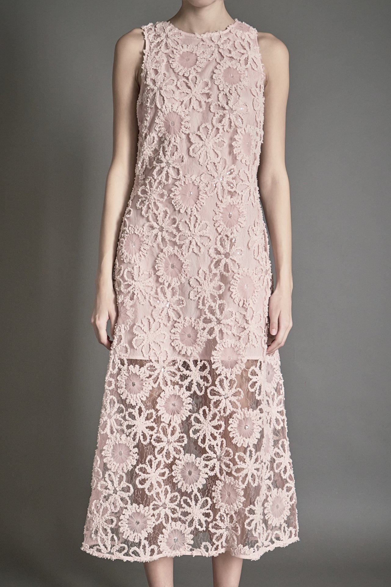 ENDLESS ROSE - Lace Cami Midi Dress - DRESSES available at Objectrare