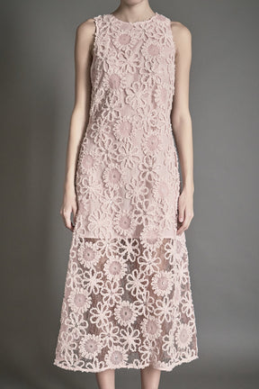 ENDLESS ROSE - Lace Cami Midi Dress - DRESSES available at Objectrare