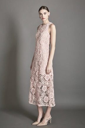 ENDLESS ROSE - Lace Cami Midi Dress - DRESSES available at Objectrare