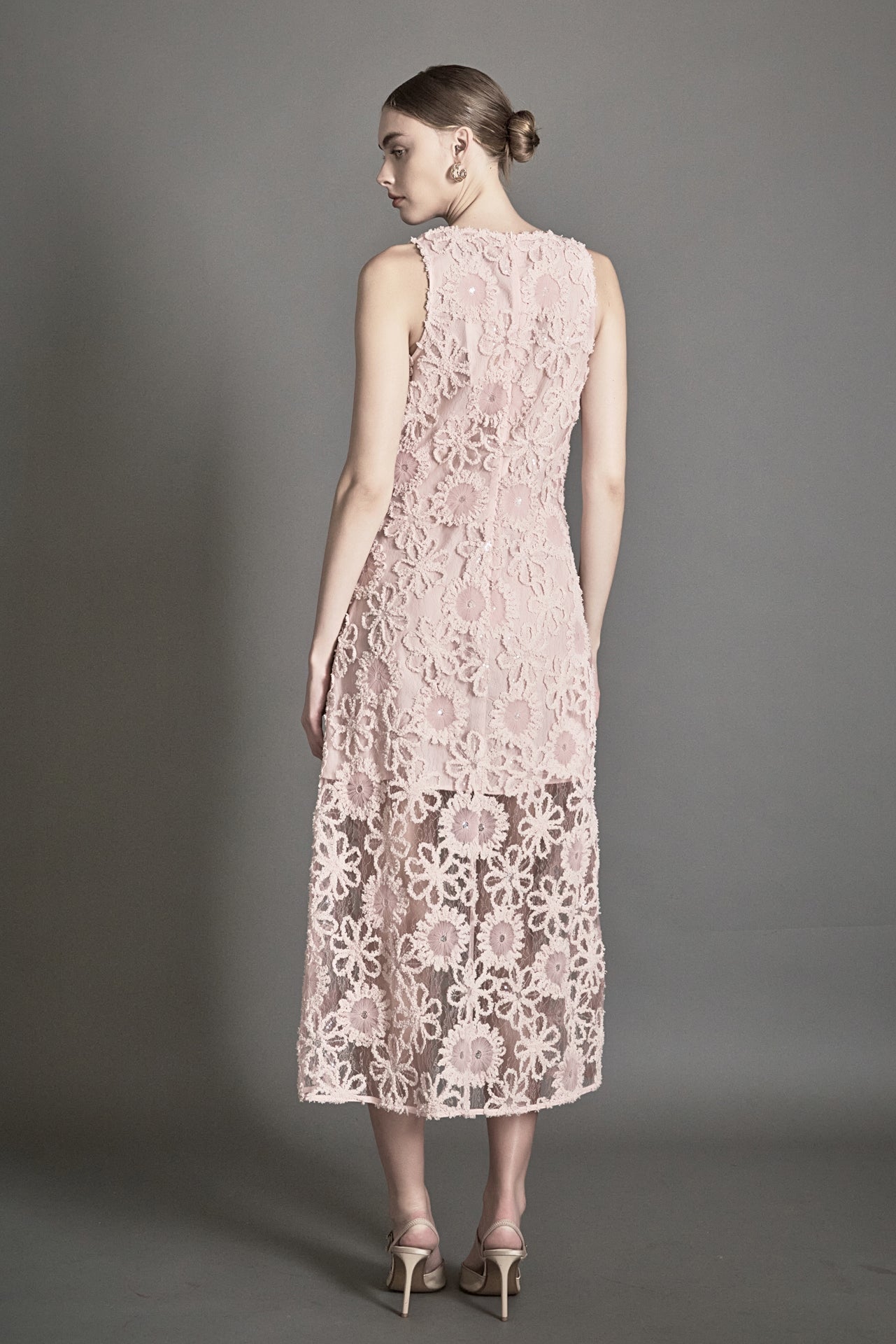 ENDLESS ROSE - Lace Cami Midi Dress - DRESSES available at Objectrare