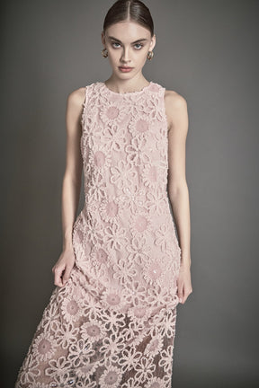 ENDLESS ROSE - Lace Cami Midi Dress - DRESSES available at Objectrare