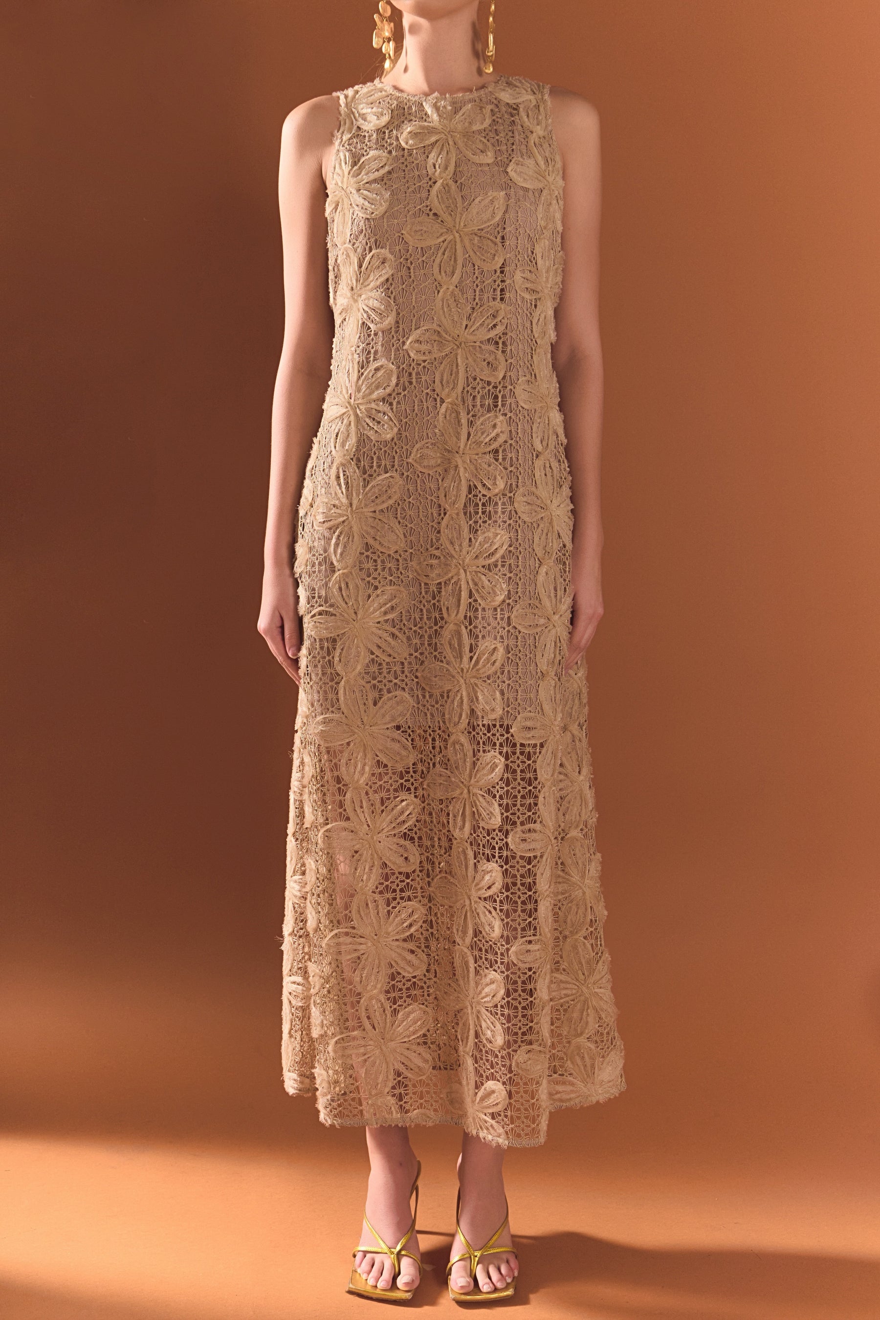 ENDLESS ROSE - Lace Midi Dress - DRESSES available at Objectrare