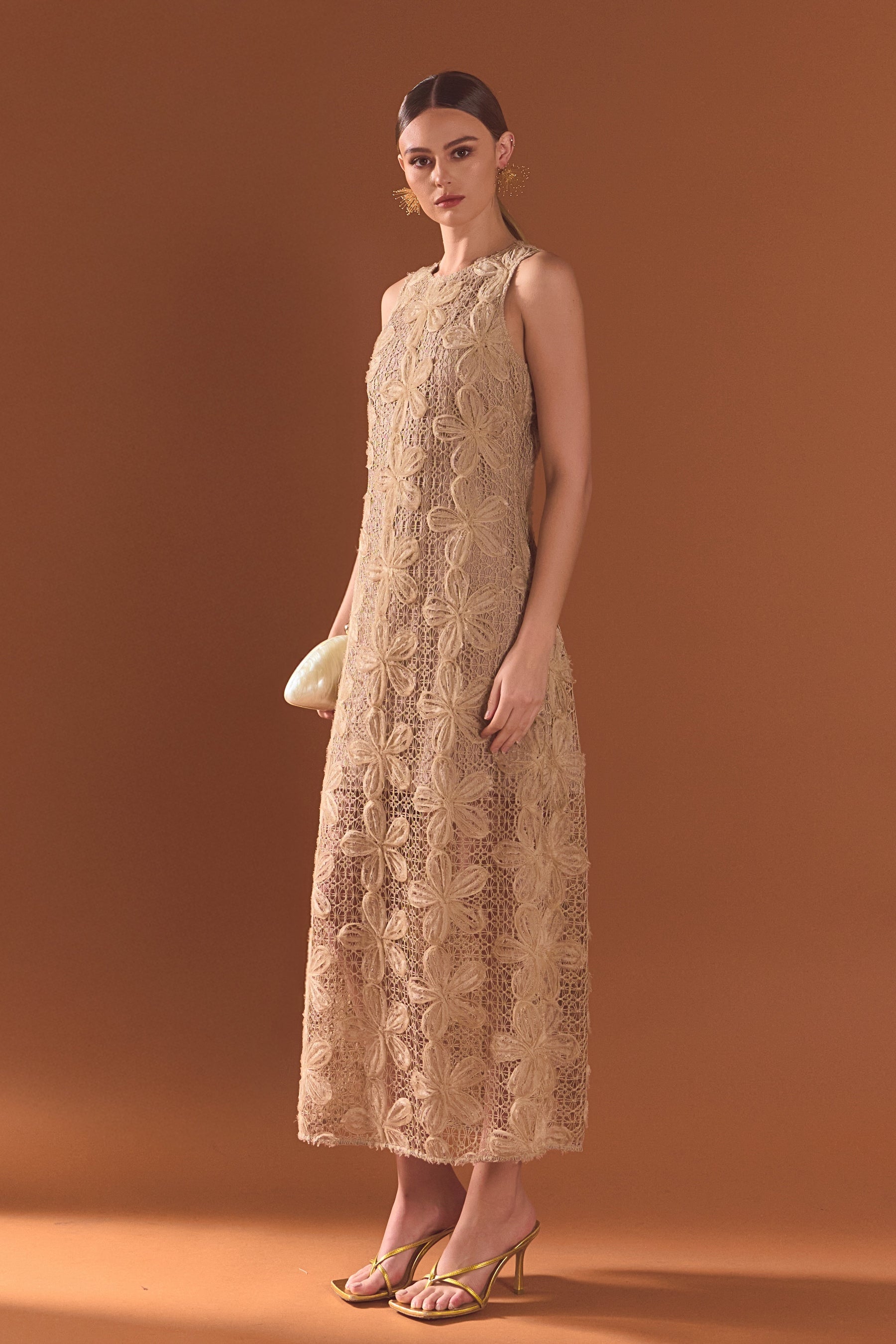 ENDLESS ROSE - Lace Midi Dress - DRESSES available at Objectrare