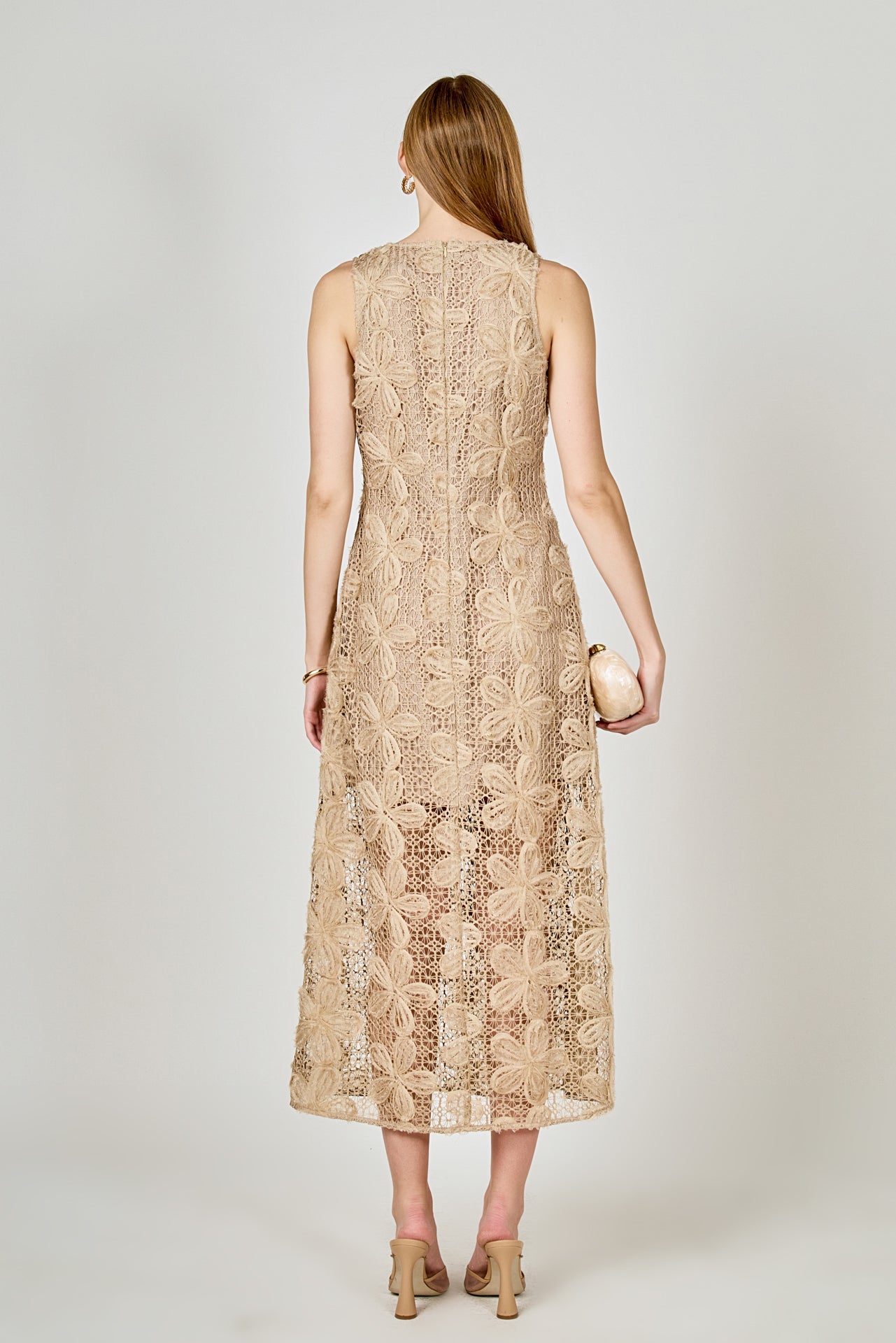 ENDLESS ROSE - Lace Midi Dress - DRESSES available at Objectrare