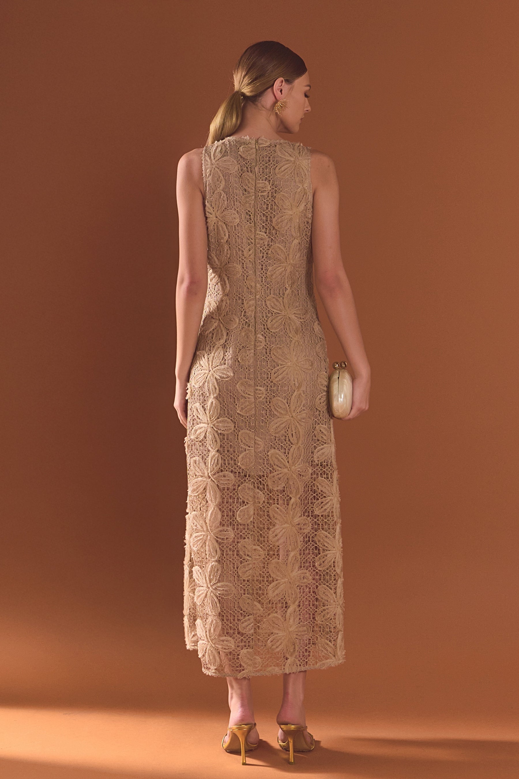 ENDLESS ROSE - Lace Midi Dress - DRESSES available at Objectrare