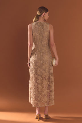 ENDLESS ROSE - Lace Midi Dress - DRESSES available at Objectrare