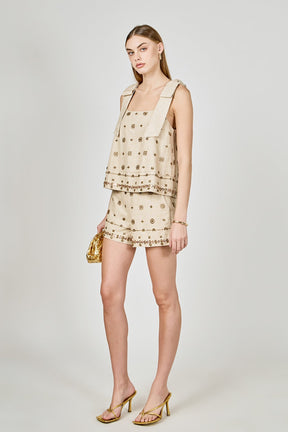 ENDLESS ROSE - Beaded Shorts - SHORTS available at Objectrare