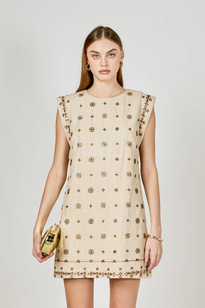 ENDLESS ROSE - Beaded Mini Dress - DRESSES available at Objectrare