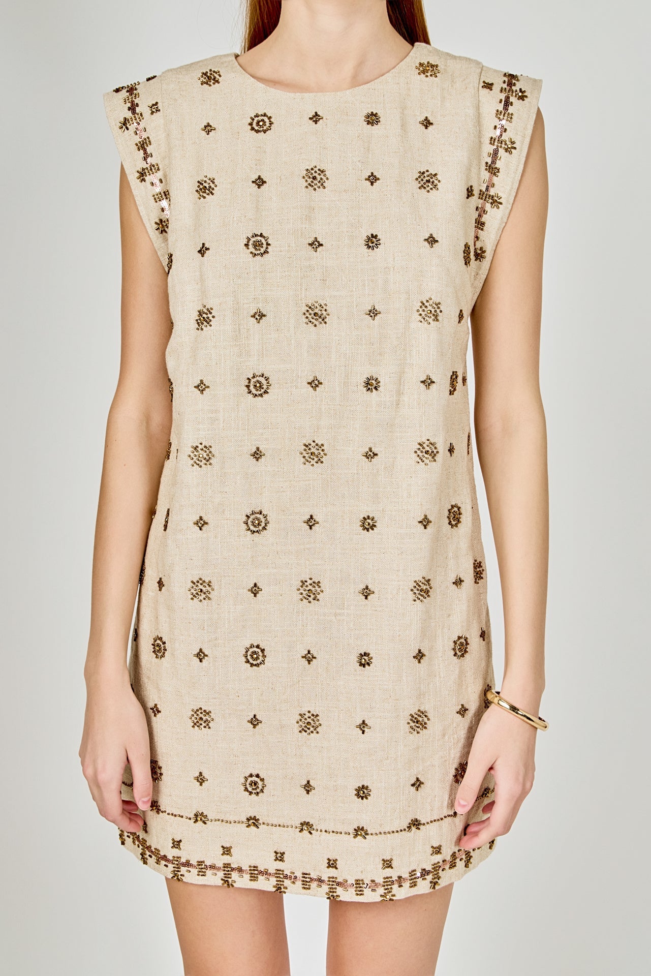 ENDLESS ROSE - Beaded Mini Dress - DRESSES available at Objectrare
