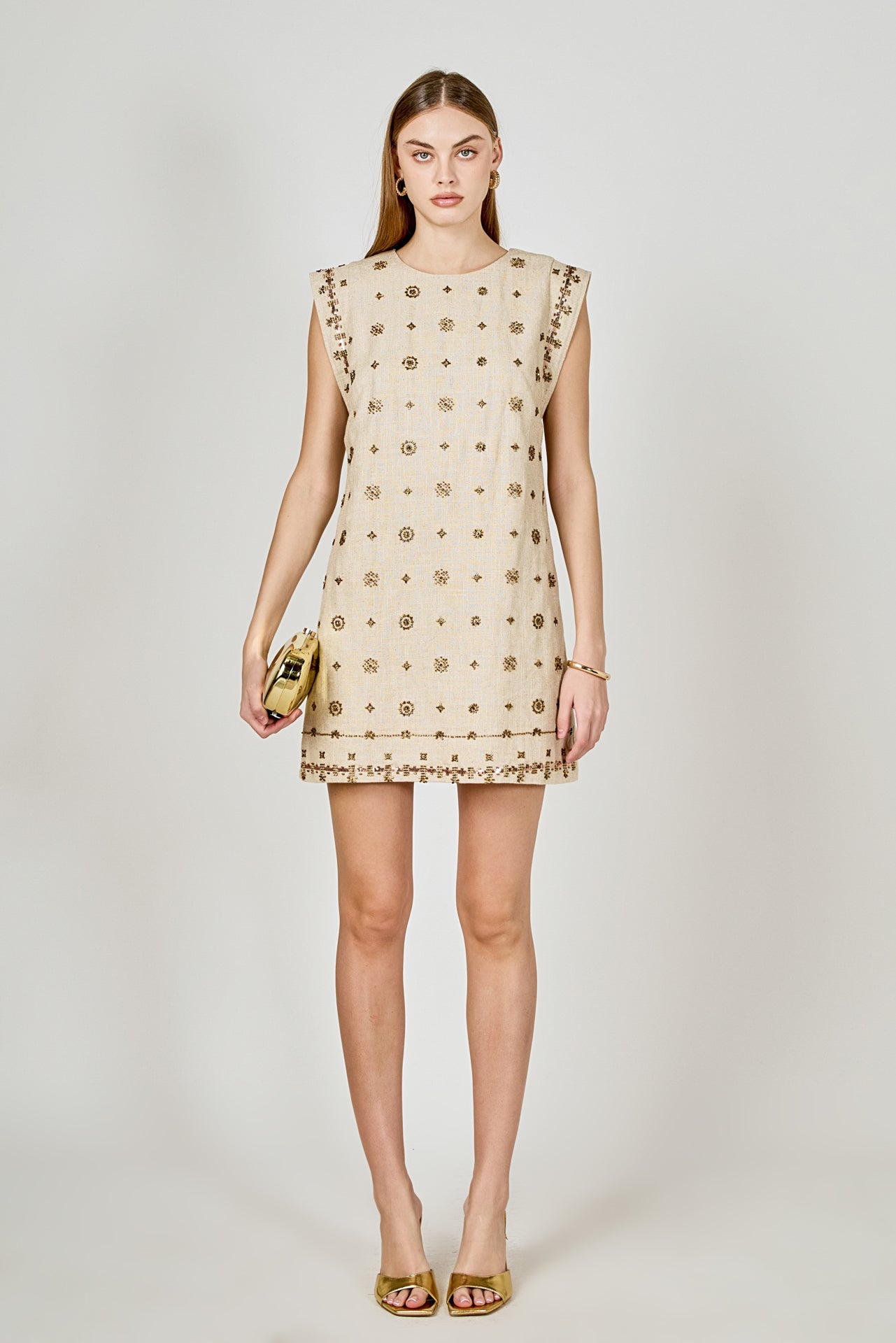 ENDLESS ROSE - Beaded Mini Dress - DRESSES available at Objectrare