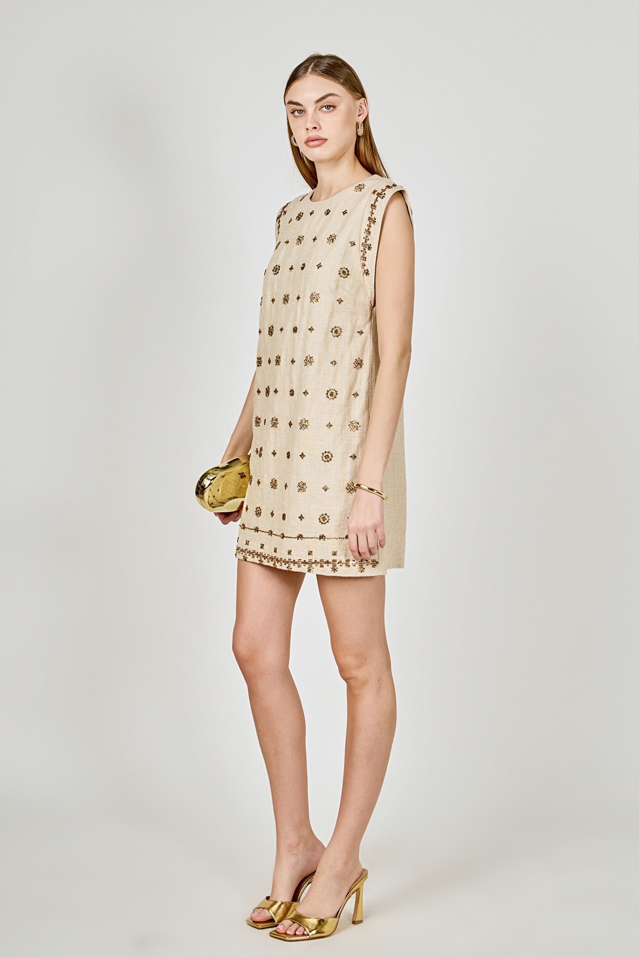 ENDLESS ROSE - Beaded Mini Dress - DRESSES available at Objectrare