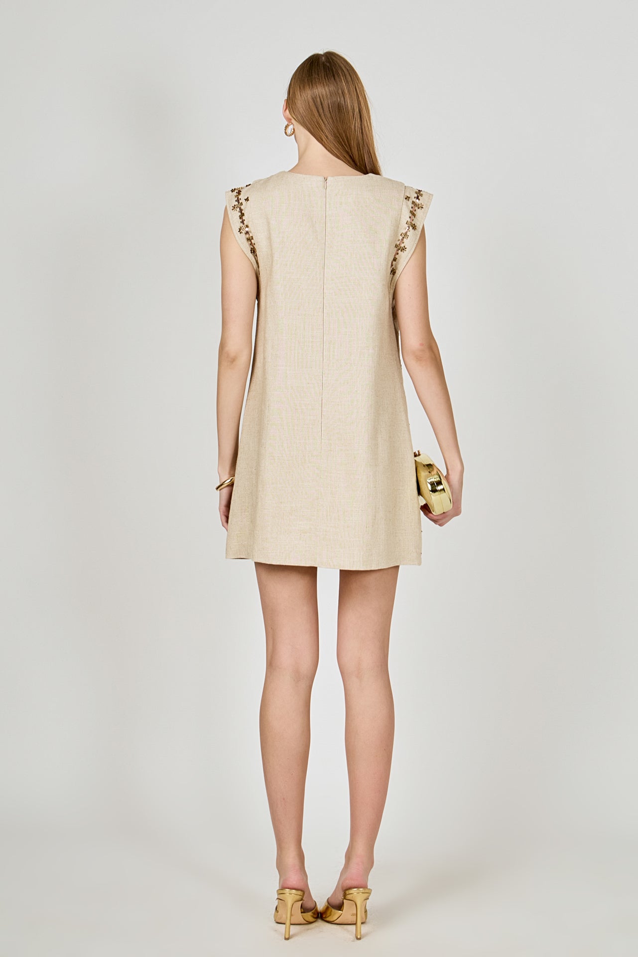 ENDLESS ROSE - Beaded Mini Dress - DRESSES available at Objectrare