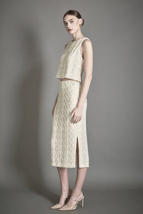 ENDLESS ROSE - Beaded Pearl Top - TOPS available at Objectrare