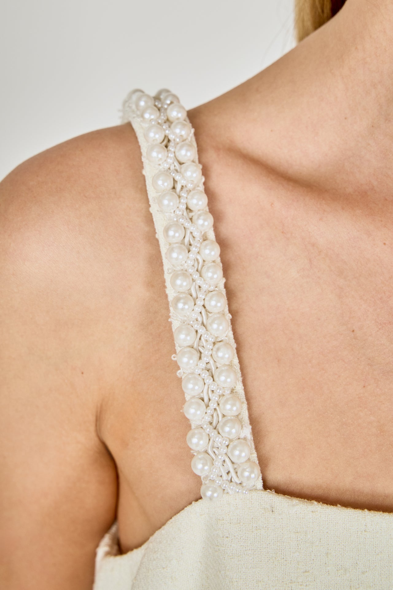 ENDLESS ROSE - Pearl Trim Sleeveless Top - TOPS available at Objectrare