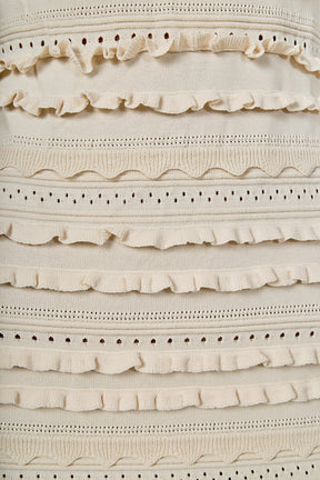 ENDLESS ROSE - Ruffled Detail Square Neck Mini Dress - DRESSES available at Objectrare