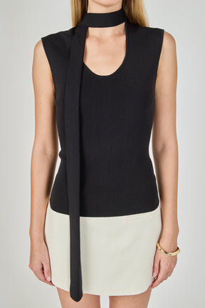 ENDLESS ROSE - Knitted Neckband Top - TOPS available at Objectrare