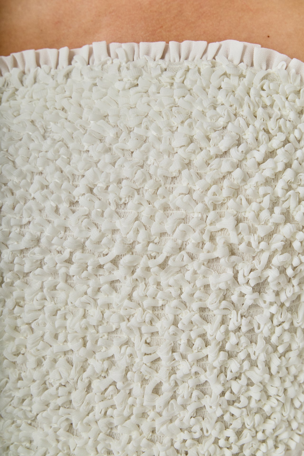 Smocking Detail Tube Top