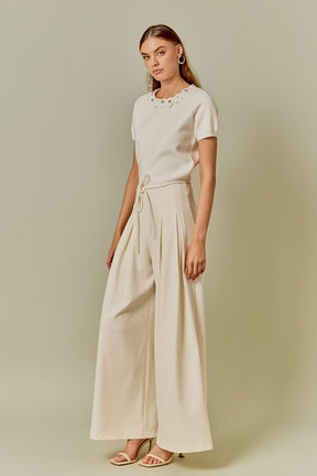 ENDLESS ROSE - High Waisted Long Pants - PANTS available at Objectrare