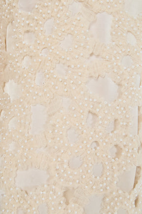 Pearl Floral Lace Midi Dress