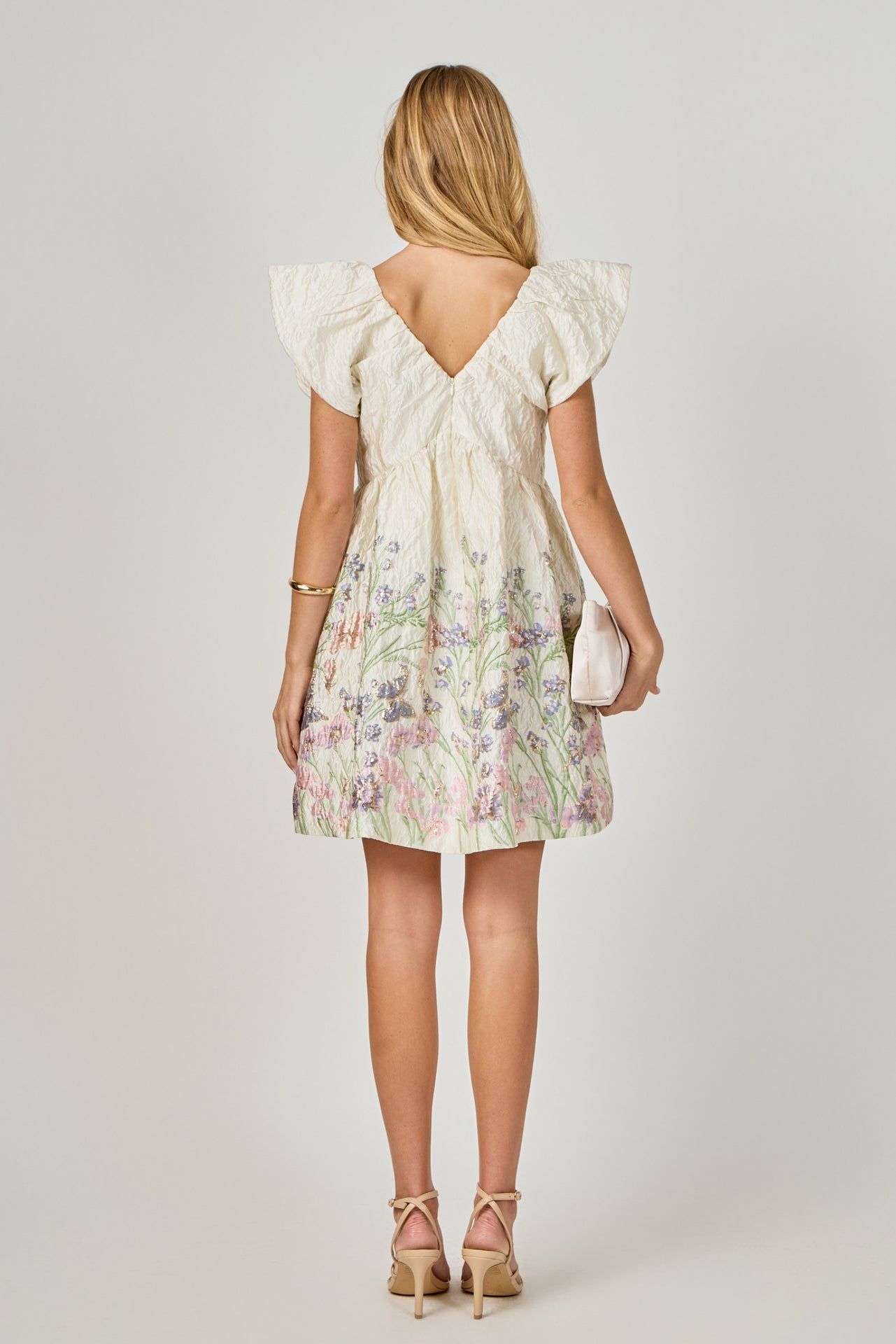 ENDLESS ROSE - Jacquard Bow Mini Dress - DRESSES available at Objectrare